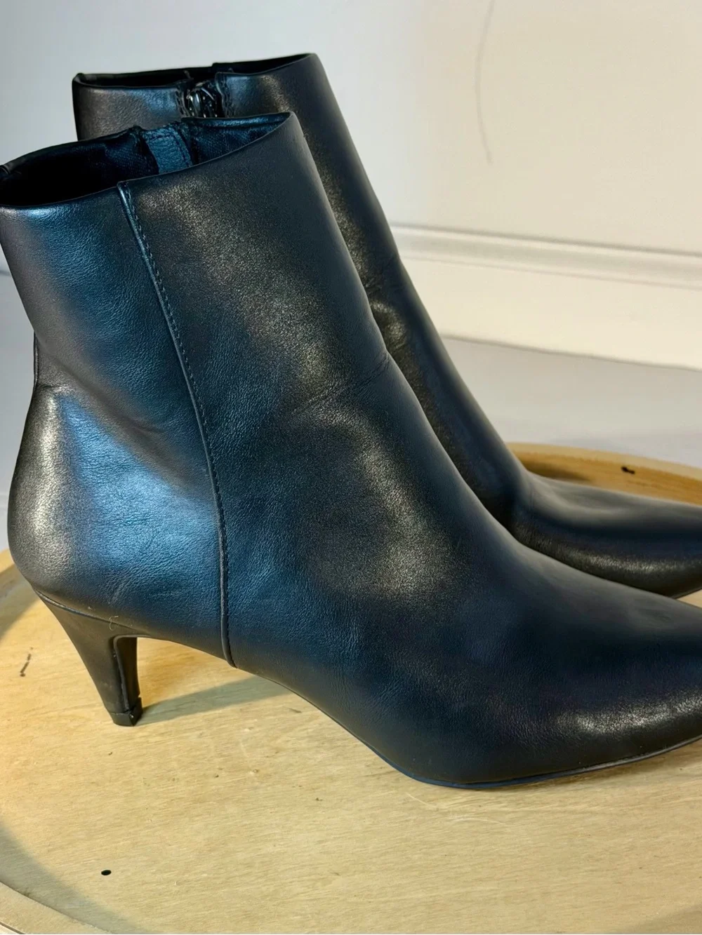 Women's Black Pointed Toe Ankle Boots